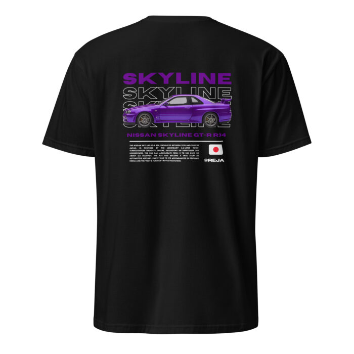 Nissan Skyline GT-R R34 (Midnight Purple) T-shirt - Image 2